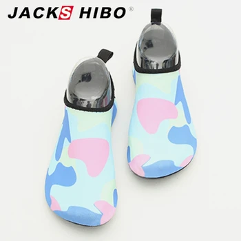 Jackshibo lente zomer vrouwen slipony water schoenen valentine gift sandalias aqua sokken slippers zandstrand waterpark sandalen
