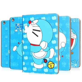 Doraemon Series voor Funda iPad Air Capa Para PU Lederen Ultra dunne Smart Case voor iPad Air 2 Coque Kids Kerstcadeau Film