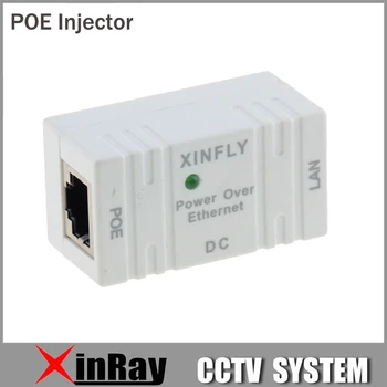 100 Stks/partij POE Injector Power over Switch Ethernet Adapter POE001 Voor POE Camera Adapter