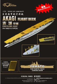 1/700 de vliegdekschip akagi vlucht dek met 430898 fuji schoonheid model assemblage retrofit onderdelen oorlogsschip