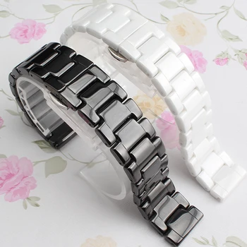 14mm 16mm 18mm 20mm 22mm Hoge Kwaliteit Keramische Horlogebanden Zwart Wit voor smart horloges mannen diamond horloge ladys band accessoires