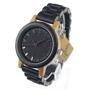 BOBO VOGEL Hout Band Horloges voor Mannen Luxe Top Brand Quartz Horloge Geschenken voor Vriend relogio masculino C-M18