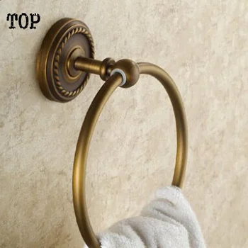 Archaize handdoek ring Alle koperen badkamer hardware accessoires Europese handdoek hangen badkamer handdoekenrek