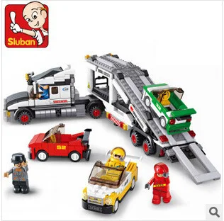 Sluban model building kits compatibel met lego stad auto 1088 3D blokken Educatief model & building speelgoed hobby voor kinderen