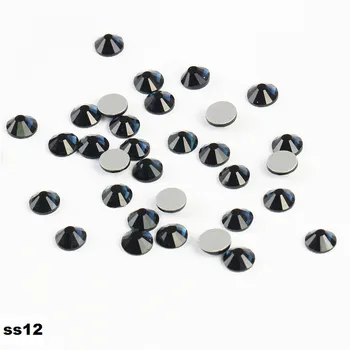 1440 stks/partij, ss12 (3.0-3.2mm) Crystal Montana Flat Terug Nail Art Niet Hotfix Rhinestones crystal decoraties voor nagels diy