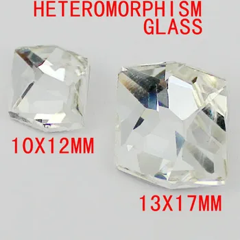 Heteromorphism Vorm Kristal Kleur Glas Stenen Met Hoge Glans En Zilver Foiled Crystal Kralen Groot Voor Woondecoratie Diy