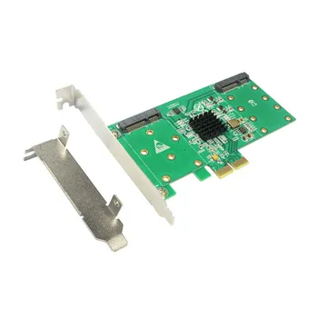 PCI express 4 mSATA SSD Raid-kaart RAID0 RAID1 RAID10 Marvell HyperDuo PCI-e flash oplossingen versnelt databases