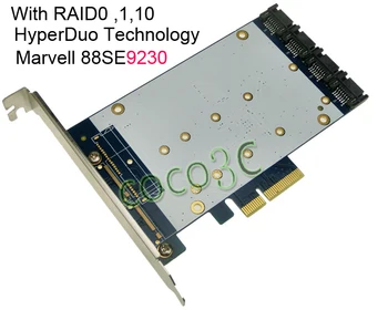 Quad SATA III Port RAID-E Kaart HyperDuo 4 Poorten SATA 6 Gbps 3.0 SSD + HDD PCI Express card Gebouwd RAID0 RAID1 RAID10