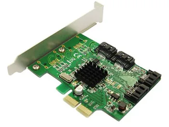 Marvell Chipset 4 Poorten SATA 6 Gbps PCI-Express Controller Card pci SATA 3.0 Converter Met PCI Lage Profile Bracket