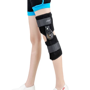 Orthopedische Scharnierende ROM Verstelbare Sport Kniebrace Ondersteuning Spalk Stabilizer Wrap Verstuiking Post-Op Hemiplegie Flexie/Extension