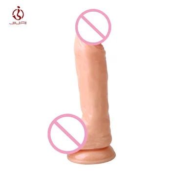 JIUAI wmns controle Realistische Dildo swing roterende Penis met sterke zuignap Volwassen Sex Producten Speeltjes voor Vrouw vibrador