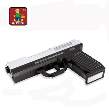 268 stks Enlighten Bouwsteen Set Militaire serials Leger Pistols Air Gun 3D Bouw Baksteen Speelgoed Educatief Block Gun speelgoed