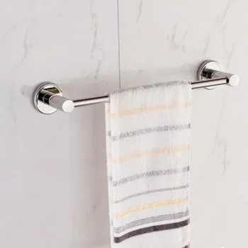Free verzending badkamer accessoires producten solid 304 rvs chrome geborsteld enkele handdoek bar, sus 304 handdoek houder