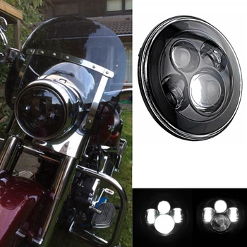 7 "ronde Motorfiets 40 W LED Projector Koplamp H4 H13 Hoge Dimlicht Koplamp Lamp Voor Jeep Wrangler Harley Davidson Touring