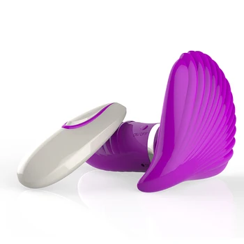 Sex shop Draadloze afstandsbediening afstand 20 m Shell vibrator, USB security lading Vibrerende Slipje Clitoris Seksspeeltjes