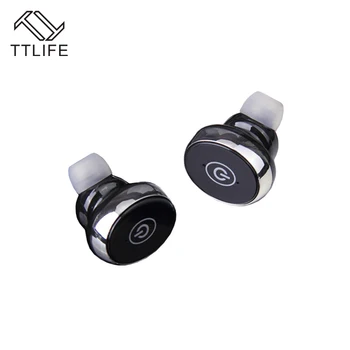 Ttlife mini twins echt draadloos oortelefoon bluetooth v4.1 oortelefoon stereo surround sound oordopjes met microfoon transpiratie voor iphone