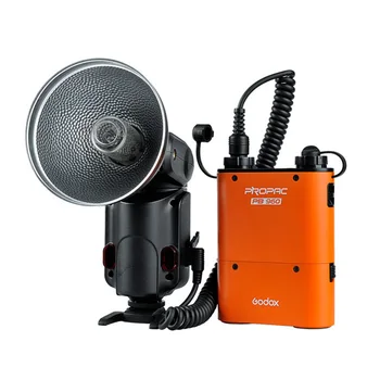 Godox witstro ad360 ad-360 krachtige draagbare speedlite pro outdoor flitslicht + pb960 power batterij kit orange studio flash