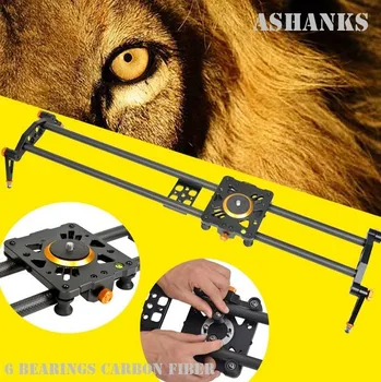 Ashanks 6 stks lagers 120 cm koolstofvezel slider track video stabilizer spoor slider voor dslr of camcorder