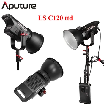 Aputure ls c120ttd cob led video licht tlci/cri 97 combinatie set professionele studio licht foto film schieten licht v-mount