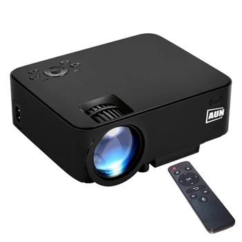 AUN AM200 LED Projector 1500 Lumens Video Projector Full HD 1920*1080 Home Theater TV Cinema voor Business HDMI USB SD draagbare