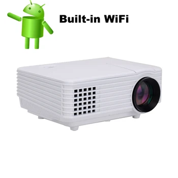 LED Projector Multimedia Wit of Zwart ondersteuning 1080 P 1800 Lumens LCD HDMI USB voor Home Theater Cinema Movie Game Effect
