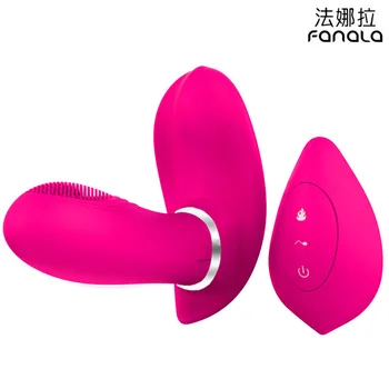 FANALA Draadloze Verwarming Afstandsbediening Afstand 20 m Vlinder Vibrator, USB Oplaadbare Vibrerende Slipje Clitoris Erotische Toys