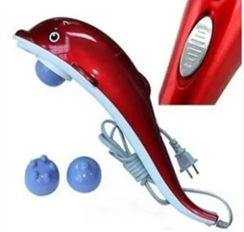 Groothandel 50 stks/partij Dolphin massage stick multifunctionele elektrische handheld massage hamer Express Gratis Verzending