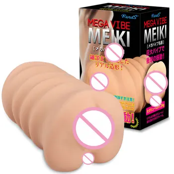 Rends meiki grote elektrische hip masturbator usb opladen sterke vibrator echte vagina pocket kut mannelijke masturbator speeltjes voor mannen