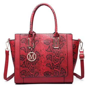 Populaire mode vrouwen handtassen kunstleer Mooie slangenhuid patroon gevleugelde draagtas schoudertassen handtassen crossbady tassen