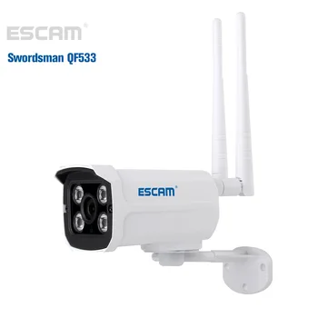 Escam ip bullet ip wifi draadloze camera 1MP 3.6mm onvif wi-fi draadloze Alarm ip cam camera Beveiliging CCTV Outdoor home QF533
