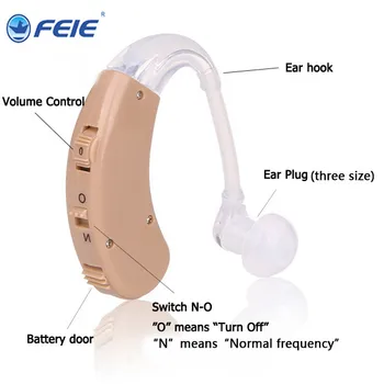 Analoge Deaf knowles speakers gehoorapparaat bte Machine Voor Gehoorverlies S-998 oor wax verwijderen tool Drop Verzending