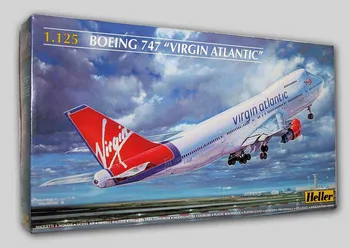 Uitverkocht! heller 80470 1/125 boeing 747 VIRGIN ATLANTIC plastic model kit