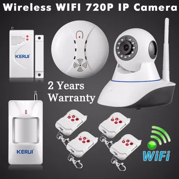 ISO Android APP Afstandsbediening WiFi CCTV HD IP Camera Alarmsysteem IR Infrarood Nachtzicht + PIR Detctor Sensor