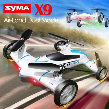 Syma X9 Mini Drone Air-Land Dual Mode RC Vliegende Auto Quadcopter 2.4G 4CH 6-Axis Speed Switch Met 3D Flips