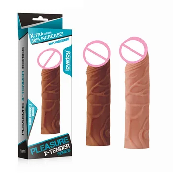 Lovetoy speeltjes voor man 6.8 inch penis mouwen extender condoom penisvergroting simulatie mannelijke penis dildo sex producten