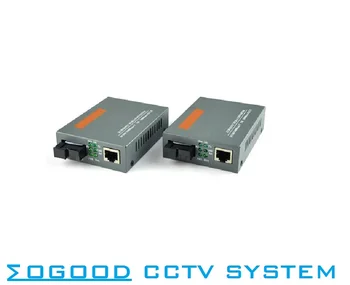 MoGood Single Mode Single Fiber Fiber Optische Media Converter SC Poort 25 KM, 10 M/100 M/1000 M RJ45, GS-03-20KM-AB