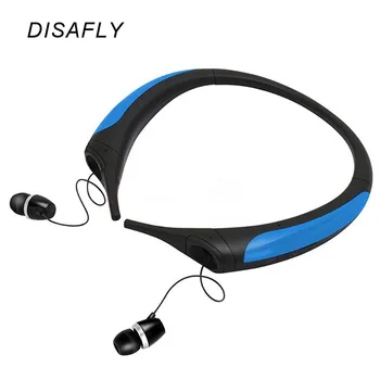2 stk/partij draadloze bluetooth headset hbs850 intrekbare oortelefoon muziek sport headset 4.1 stereo microfoon voor xiaomi apple lg mobiele