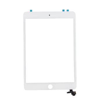 Alangduo 10 stks voor ipad mini 3 a1599 a1600 a1601 apple touch Screen Digitizer Voorpaneel Sensor Lens + IC zonder Home Knop
