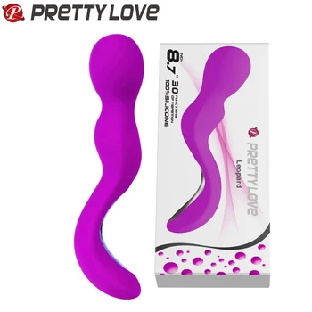 Pretty love 30 snelheden krachtige magic wand sex vibrator voor vrouwen, usb oplaadbare av magic stick sex producten toys av102