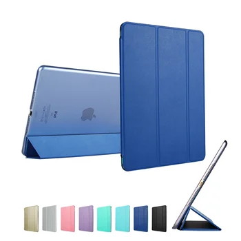 Case voor ipad mini 4, esr pu kleur ultra slim synthetische lederen doorschijnend terug smart cover case voor ipad mini 4 (release)