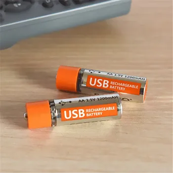 Nieuwe Collectie Oplaadbare Lipo Batterij 2 STKS SORBO 1.5 V 1200 mAh USB Oplaadbare 1 Uur Snel Opladen AA Li-po Batterij