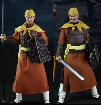 1/6 figuur pop Oude China Drie Koninkrijken Geel Tulband Rebellion.12 "action figure pop. Collectible figuur speelgoed model
