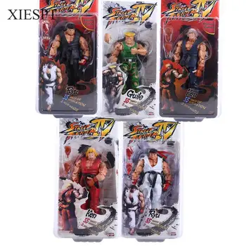 XIESPT Hot Koop Street Fighter PVC Action Figure Speelgoed IV Survival Model Ken Ryu Guile Beeldje Pop Gratis Verzending