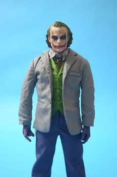 1/6 schaal pop. Batman joker hoofd + lichaam + kleding set, 12 "action figure pop, figuur model speelgoed, collectible figuur. volledige set geen doos