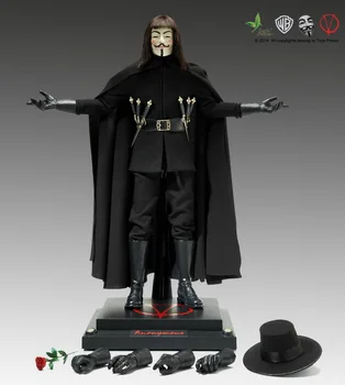 Speelgoed Power1: 6 Schaal Action figure pop 12 "V voor Vendetta Model Speelgoed Met Pop kleding en armen accessoires
