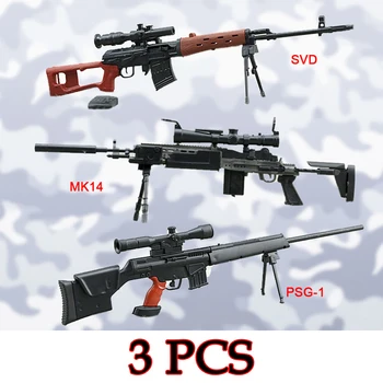 3 Stks/set MK14 MODO PSG-1 SVD Sniper Rifle Wapen Gun Voor 1/6 Scale12 "Action Figure 1:6 Model Speelgoed kerstcadeau Gratis verzending